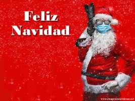 PAPÁ NOEL con MASCARILLA