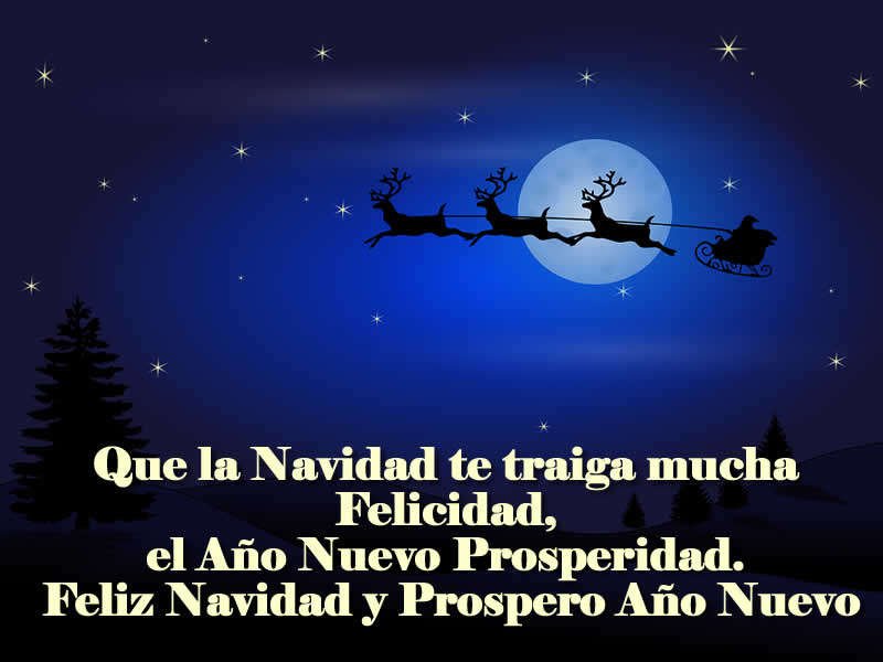 Imágenes Papá Noel con frases de Navidad